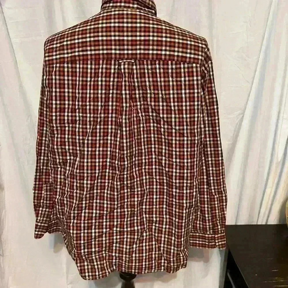Round tree And Yorke Men’s 100% Cotton Plaid Button Down. Sz XL. Long Sleeve - Picture 5 of 6